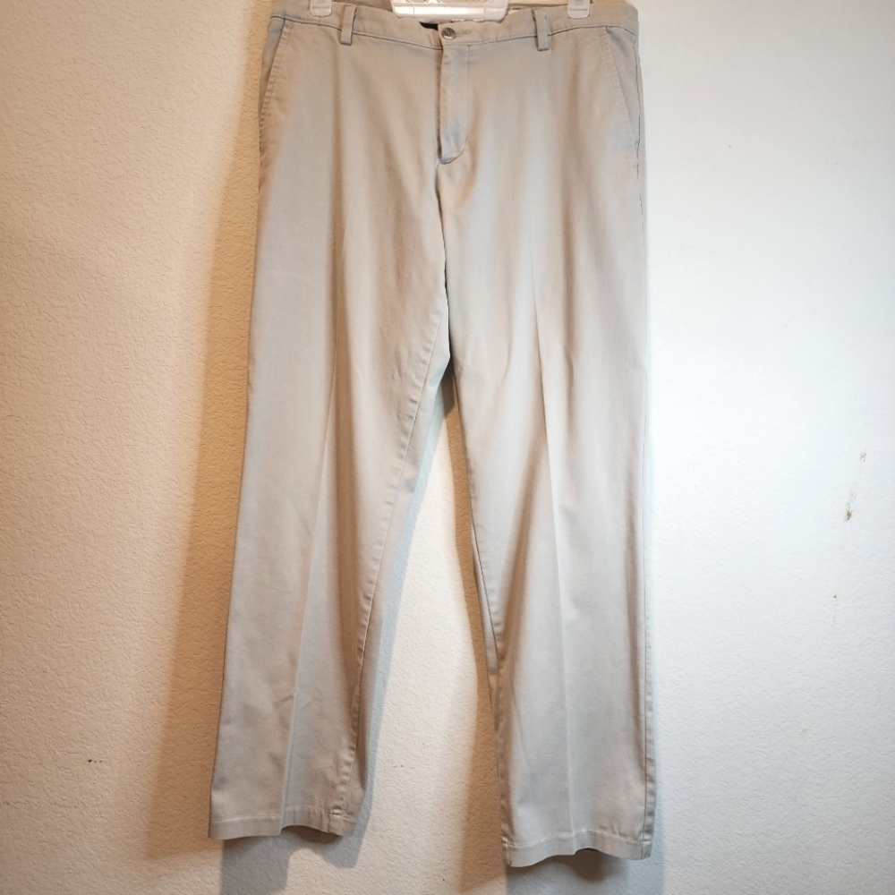 Dockers Straight Fit Casual Pants Cream Flexible  36x34